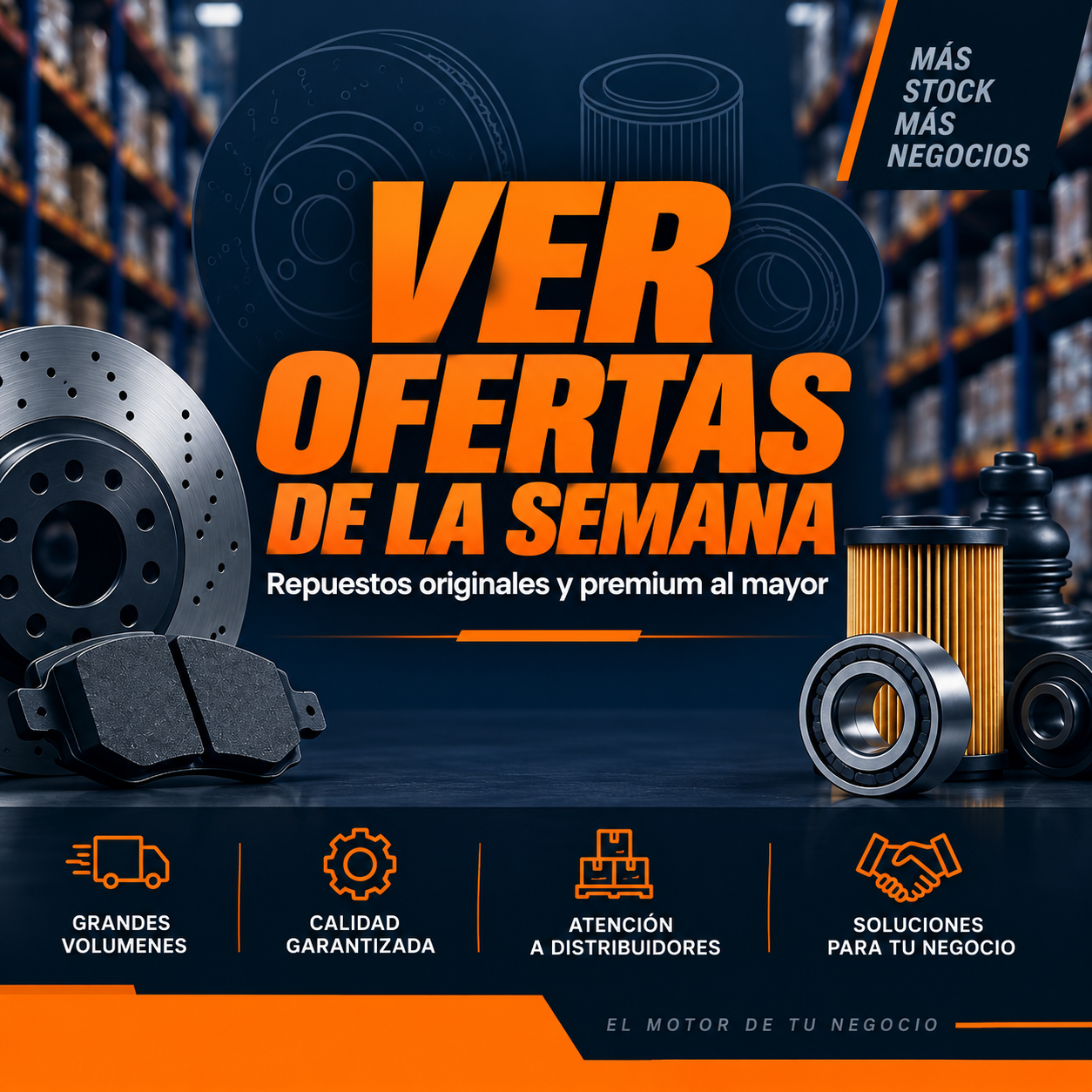 Ver ofertas de la semana en repuestos originales y premium al mayor